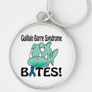Guillain Barre Syndrome BITAS Rund Silverfärgad Nyckelring