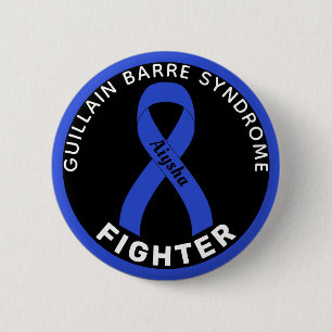 Guillain Barre Syndrome Fighter Ribbon Black Knapp