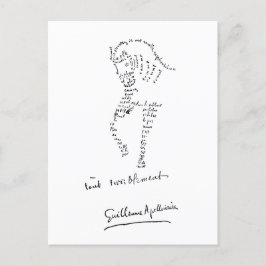 Guillaume Apollinaire, Calligramme Cheval Vykort