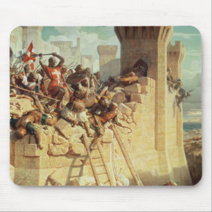 Guillaume de Clermont som försvarar Ptolemais Musmatta