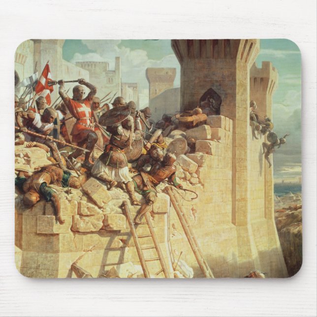 Guillaume de Clermont som försvarar Ptolemais Musmatta (Framsidan)