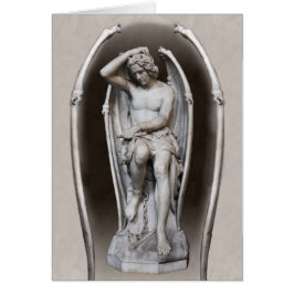 Guillaume Geefs Lucifer CC0287 Folded Card Hälsningskort