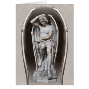Guillaume Geefs Lucifer CC0287 Folded Card Hälsningskort