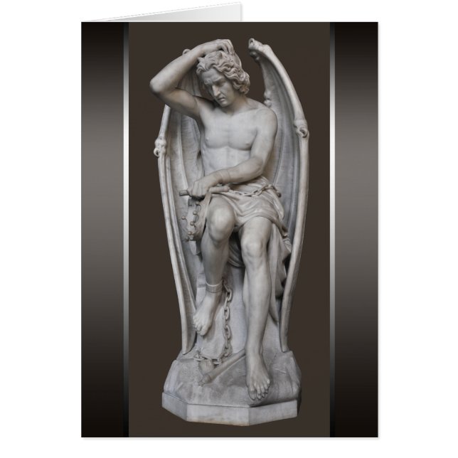Guillaume Geefs Lucifer sculpture CC0930-kort OBS Kort (Framsidan)
