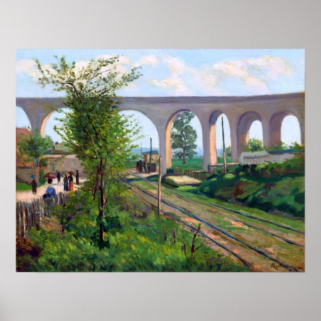 Guillaumin - Arcueil akvedukt vid Sceaux järnväg Poster (Framsidan)