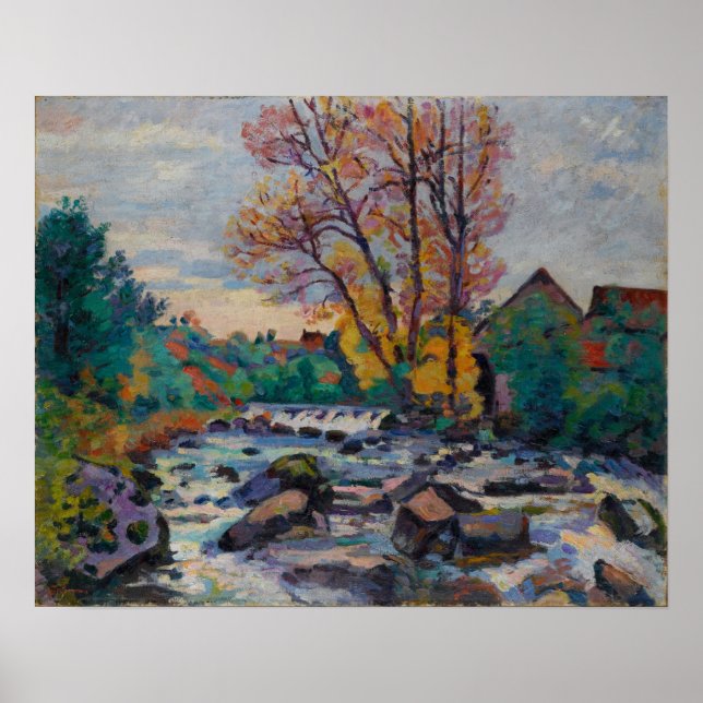 Guillaumin - Bouchardon-kvarnen Crozant Poster (Framsidan)