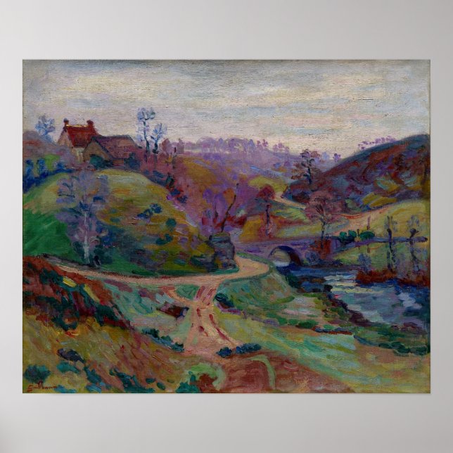 Guillaumin - Crozant Pont Charraud Poster (Framsidan)