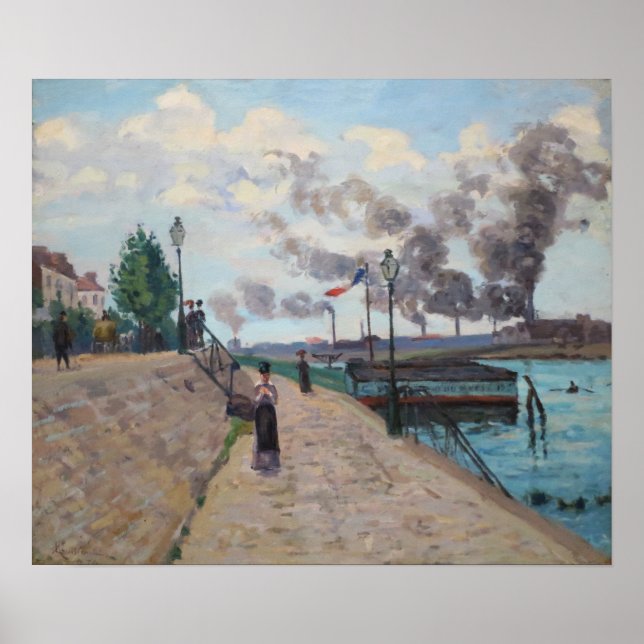 Guillaumin - Seine at Charenton Poster (Framsidan)