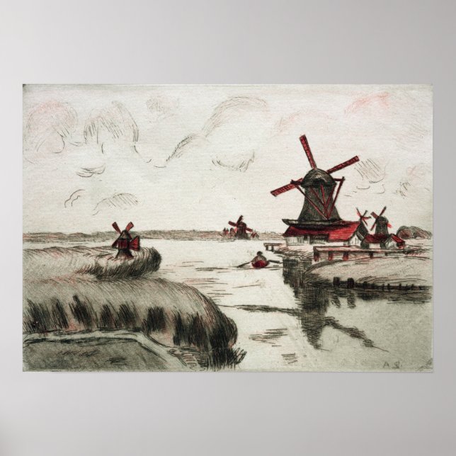 Guillaumin - Utsikt från Saardam Poster (Framsidan)