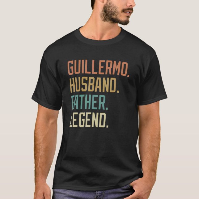 Guillermo Make Far Legend Fars dag Retro T Shirt (Framsida)