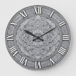 Guilloché Roman Numeral  — Luxury Engraved pattern Stor Klocka