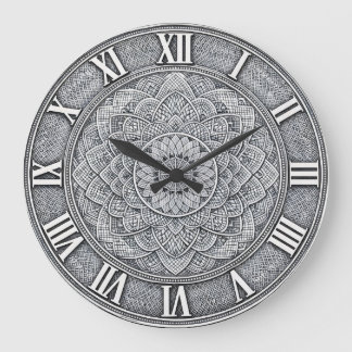 Guilloché Roman Numeral — Luxury Engraved pattern Stor Klocka
