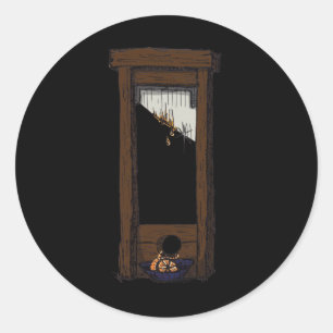 Guillotine Demonstration Ca. 2025 No Background Runt Klistermärke