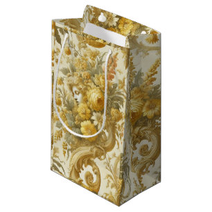 Guilt of Guld - Baroque Blommigt Pillow