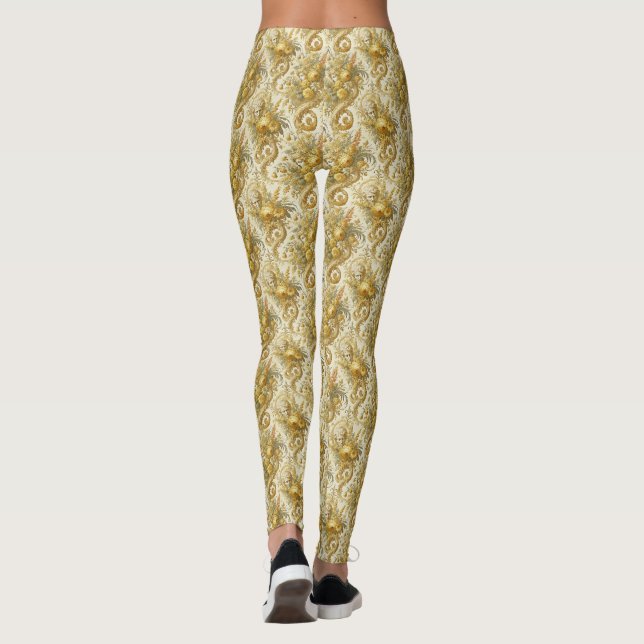 Guilt of Guld - Gothic Victorian Delirium Leggings (Baksida)