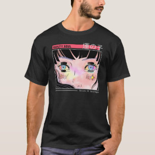 Guilty Soul Starry Öga Manga Artwork T Shirt