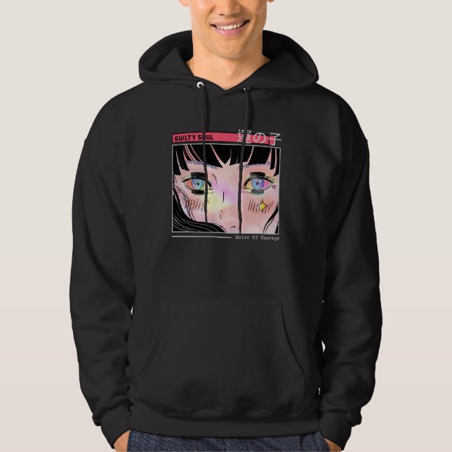 Guilty Soul Starry Ögon Manga Artwork Hoodie (Framsida)