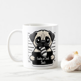 Guilty Tassar Mugg Shot - Pug - Kaffe Mugg