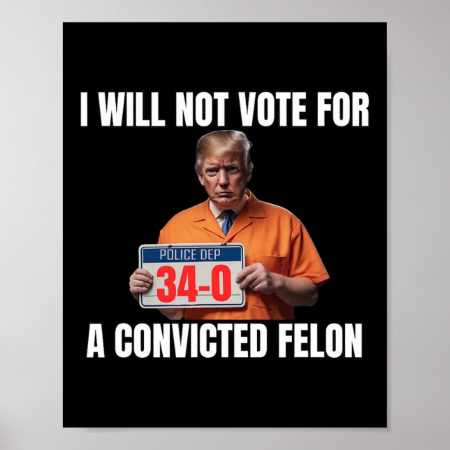 Guilty Trump 2024 Val American Poster (Framsidan)