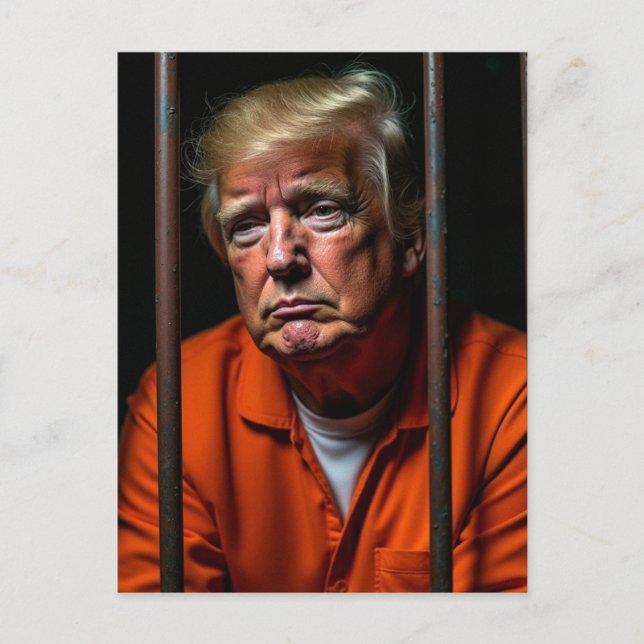 Guilty Trump Sits in Jail Vykort (Framsida)