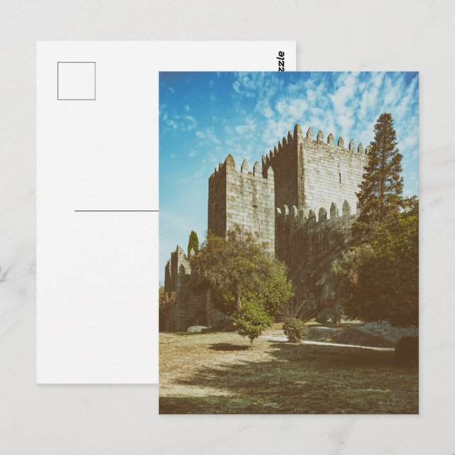 Guimaraes Castle. Vykort (Fram/baksida)