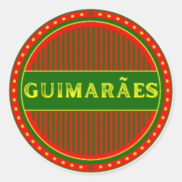 Guimarães Stad Pride Emblem – Portugisisk Identite Runt Klistermärke