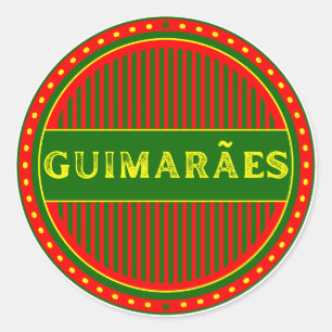 Guimarães Stad Pride Emblem – Portugisisk Identite Runt Klistermärke