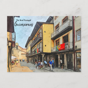 Guimaraes Streets-Portugal Vykort