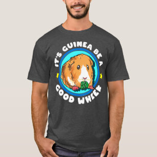 Guinea är en Bra Hjund Cute Cavy Gift Gris T Shirt