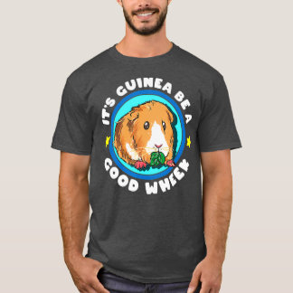 Guinea är en Bra Hjund Cute Cavy Gift Gris T Shirt