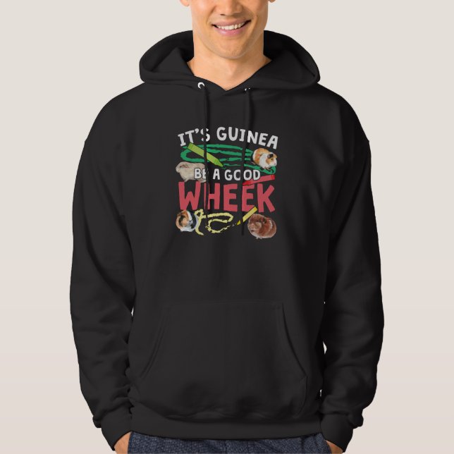 Guinea BE a Bra Wheek-Guinea Gris Pun Hoodie (Framsida)