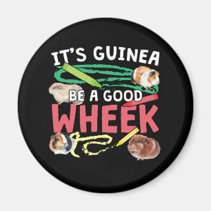 Guinea BE a Bra Wheek-Guinea Gris Pun Magnet