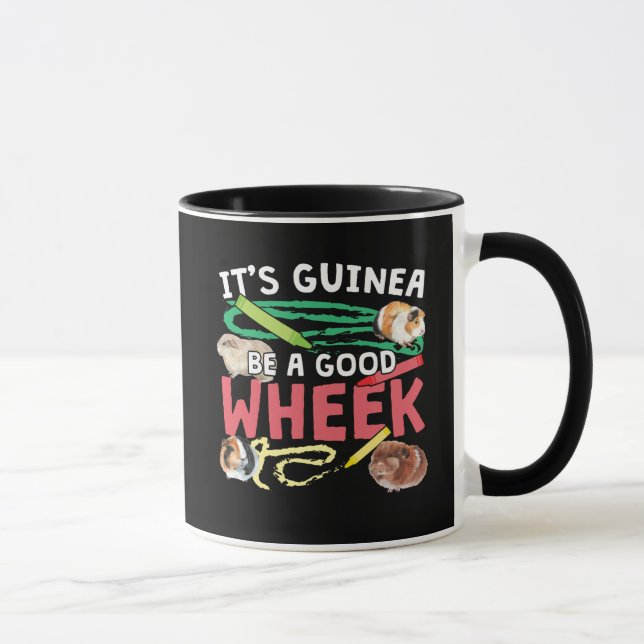 Guinea BE a Bra Wheek-Guinea Gris Pun Mugg (Höger)