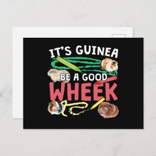 Guinea BE a Bra Wheek-Guinea Gris Pun Vykort