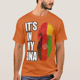 Guinea-Bissau, Afghanistan, Mi DNA-Flagga T Shirt