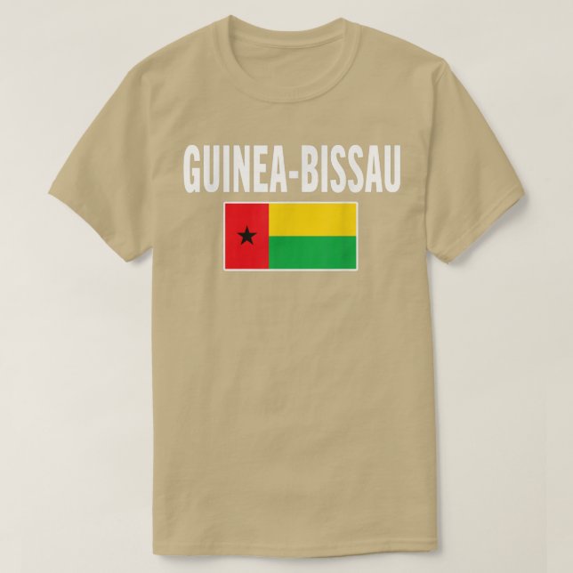 Guinea-Bissau Bissauan Tee Flagga souvenir Gift (Design framsida)