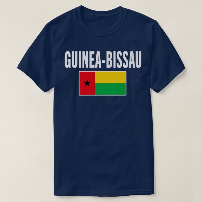 Guinea-Bissau Bissauan Tee Flagga souvenir Gift (Design framsida)
