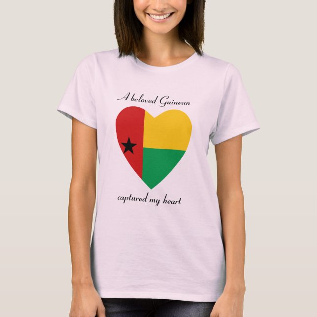 Guinea-Bissau Flag Söta T-Shirt (Framsida)