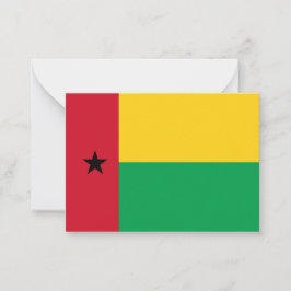 Guinea-Bissau flagga Anteckningskort