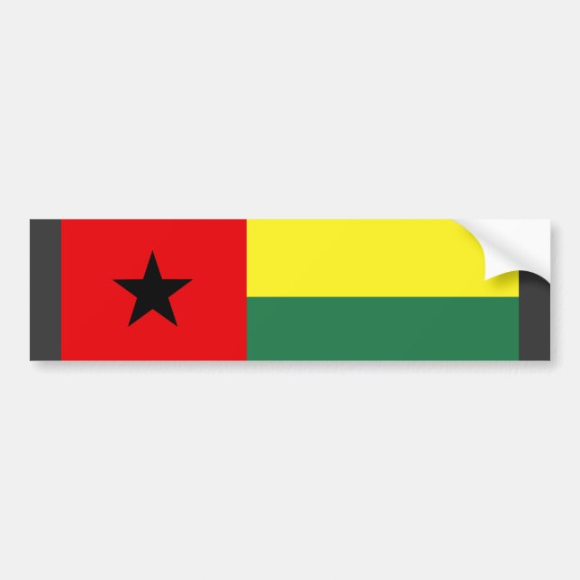 Guinea Bissau flagga Bildekal (Framsidan)