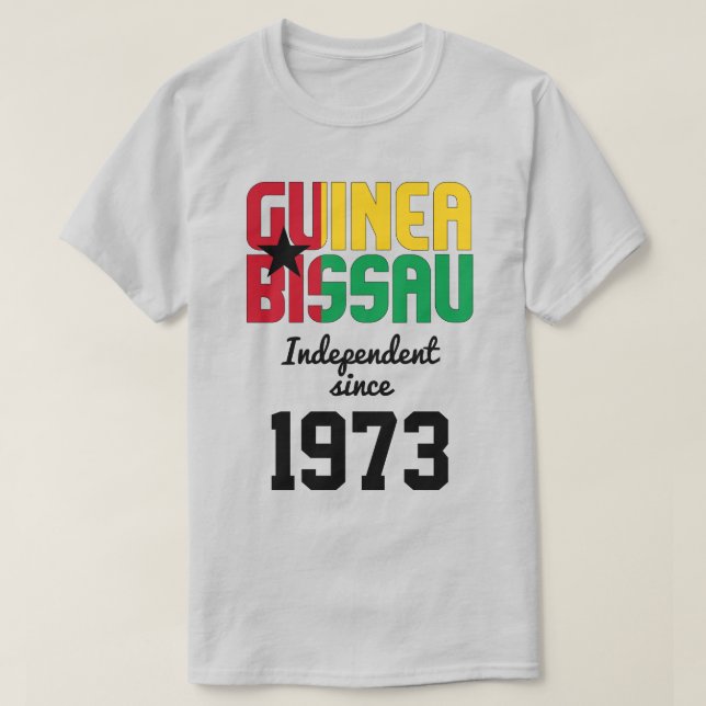 Guinea-Bissau Flagga Independence Firande T Shirt (Design framsida)