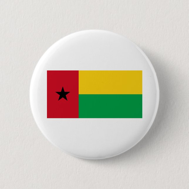 Guinea Bissau Flagga Knapp (Framsida)