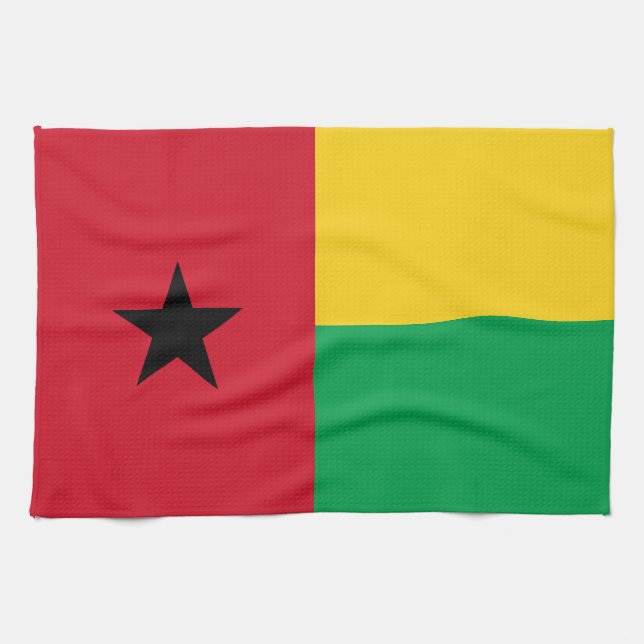 Guinea Bissau Flagga Kökshandduk (Horisontell)