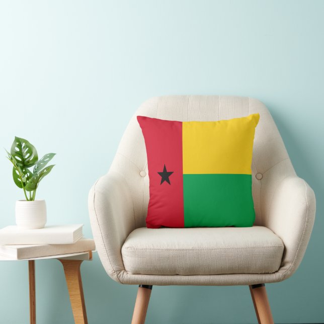 Guinea-Bissau flagga Kudde (Stol)