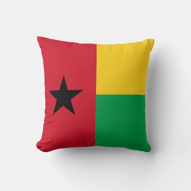 Guinea Bissau Flagga Kudde (Framsida)