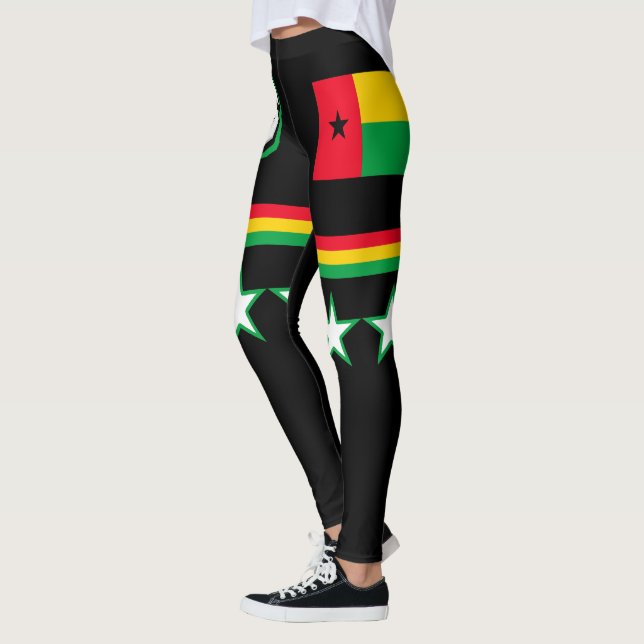 Guinea-Bissau Flagga Leggings (Vänster)