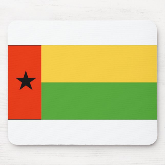 Guinea-Bissau flagga Mousepad Musmatta (Framsidan)