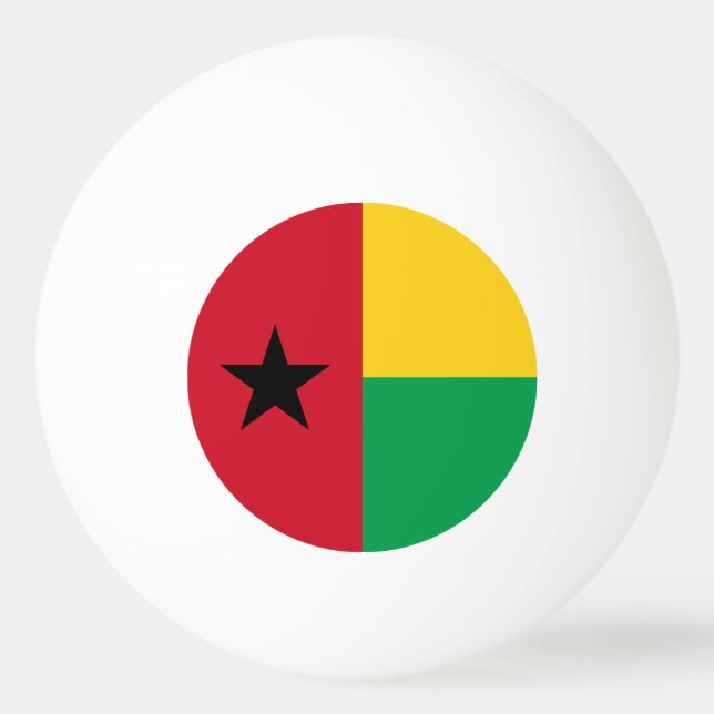 Guinea Bissau Flagga Pingisboll (Framsidan)
