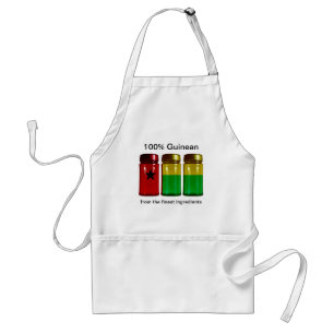 Guinea-Bissau Flagga Spice Burk Apron Förkläde