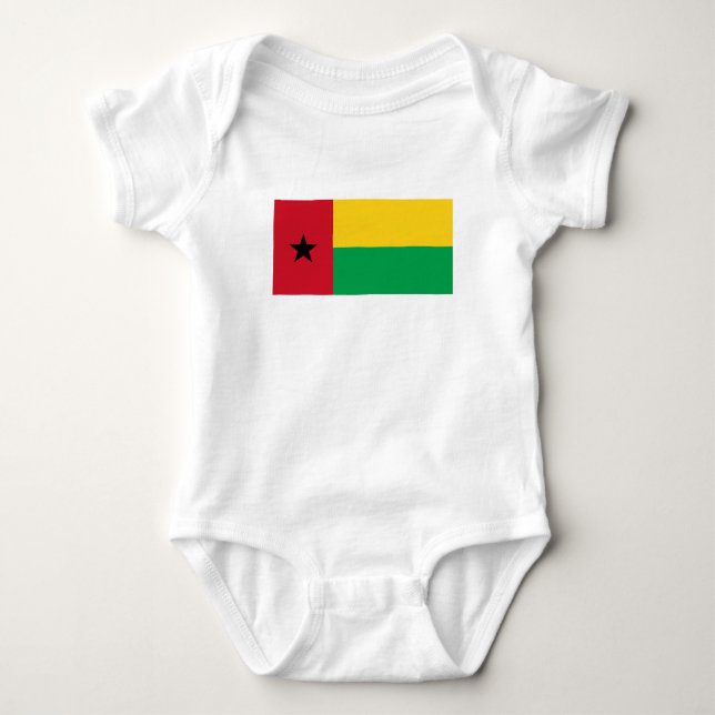 Guinea-Bissau flagga T Shirt (Framsida)